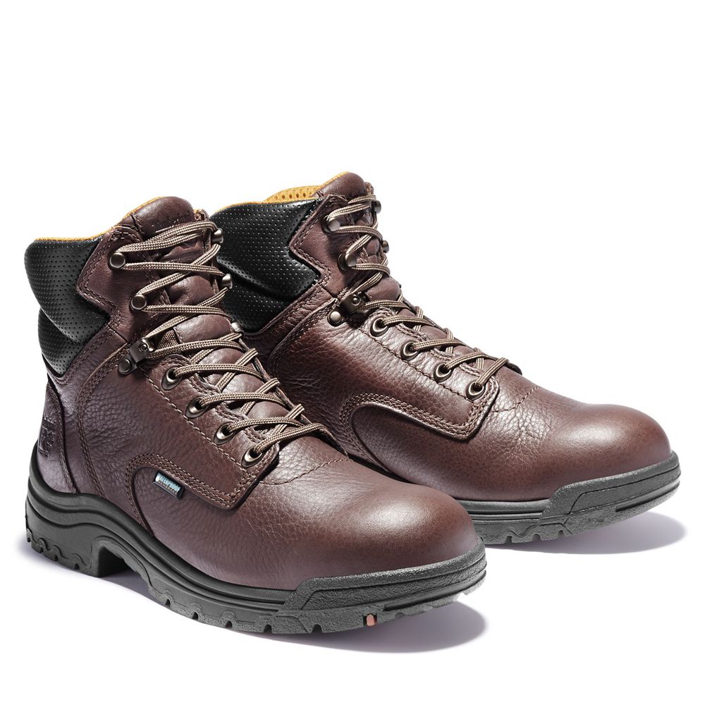 Bocanci De Muncă Timberland Barbati Maro Inchis - Pro® Titan® 6\" Soft Toe - Romania - TVQIZF824